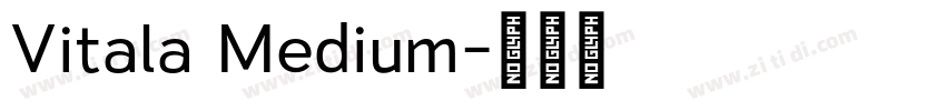 Vitala Medium字体转换